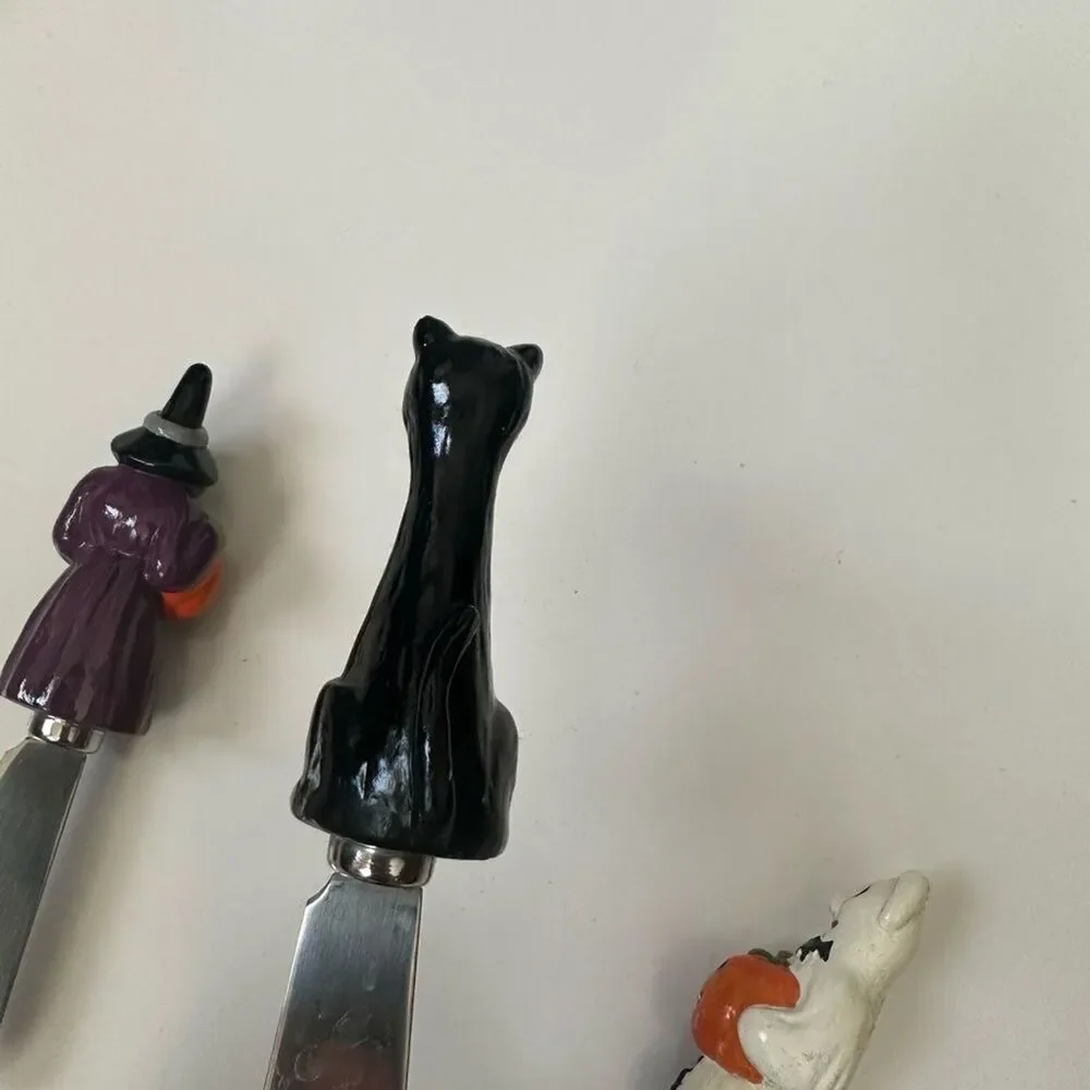 Christopher Radko Halloween Pate Knives Set Vintage